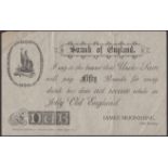 Swank of England, a note without a clear origin with the text 'I say to the bearer that Uncl...