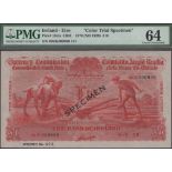 Currency Commission, Bank of Ireland, colour trial Â£10, 5 September 1978 (fictitious date),...