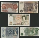 Bank of England, Percival S. Beale, 10 Shillings, 17 March 1950, serial number M82Z 163284,...
