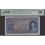Banco Nacional Ultramarino, Portuguese India, 20 Rupias, 29 November 1945, serial number 029...