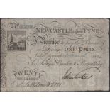 Newcastle Exchange Bank, for Surtees, Burdon & Brandling, 20 Shillings or Â£1, 3 March 1803,...