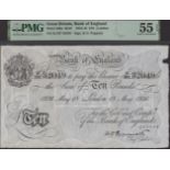 Bank of England, Kenneth O. Peppiatt, Â£10, London, 18 May 1936, serial number K/167 82049, a...