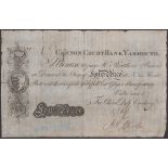 Cannon Court Bank Yarmouth, for China, Delf, Crockery & Self, 4 Pence, ND (c.1793), promisin...