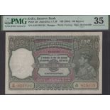 Reserve Bank of India, 100 Rupees, Kanpur, ND (194), serial number B/82 903132, Deshmukh sig...