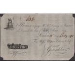 Tinkler, 26 Charing Cross, an advertising note for the Grocers run by G. Tinkler, promisng t...