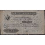 Worcester Old Bank, for Berwick, Lechmere, Isaac and Lechmere, specimen Â£5, 185-, no serial...