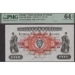 Bank of Ireland, Â£5, 2 December 1940, serial number S/15 043533, Frazer signature, in PMG ho...