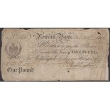 Newark Bank, for Pocklington, Dickinson, Hunter and Co., Â£1, 20 December 1806, serial number...