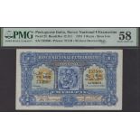 Banco Nacional Ultramarino, Portuguese India, 1 Rupia, 1 January 1924, serial number 233900,...