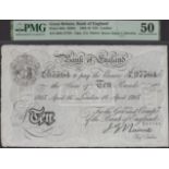Bank of England, John G. Nairne, Â£10, London, 17 April 1915, serial number 30/K 87764, in PM...