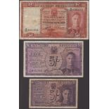 Southern Rhodesia Currency Board, 5 Shillings, 1 January 1943, serial number D/1 001,143, 5...