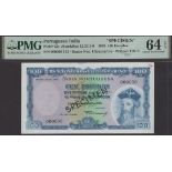 Banco Nacional Ultramarino, Portuguese India, specimen 100 Escudos, 2 January 1959, serial n...