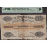 De Nationale Bank van den Oranje Vrystaat Beperkt, Â£1, 21 July 1891, serial number 18064, in...