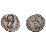 Faustina Junior, Denarius, struck under Antoninus Pius, 154-7, draped bust right, rev. avgvs...