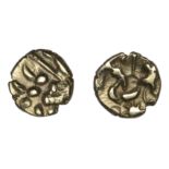 CORIELTAUVI, Early Uninscribed series, Stater, South Ferriby type, wreath pattern, rev. styl...