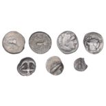 Greek Coinages, MACEDON, Akanthos, Hekte, Milesian-weight, c. 470-430, forepart of bull left...