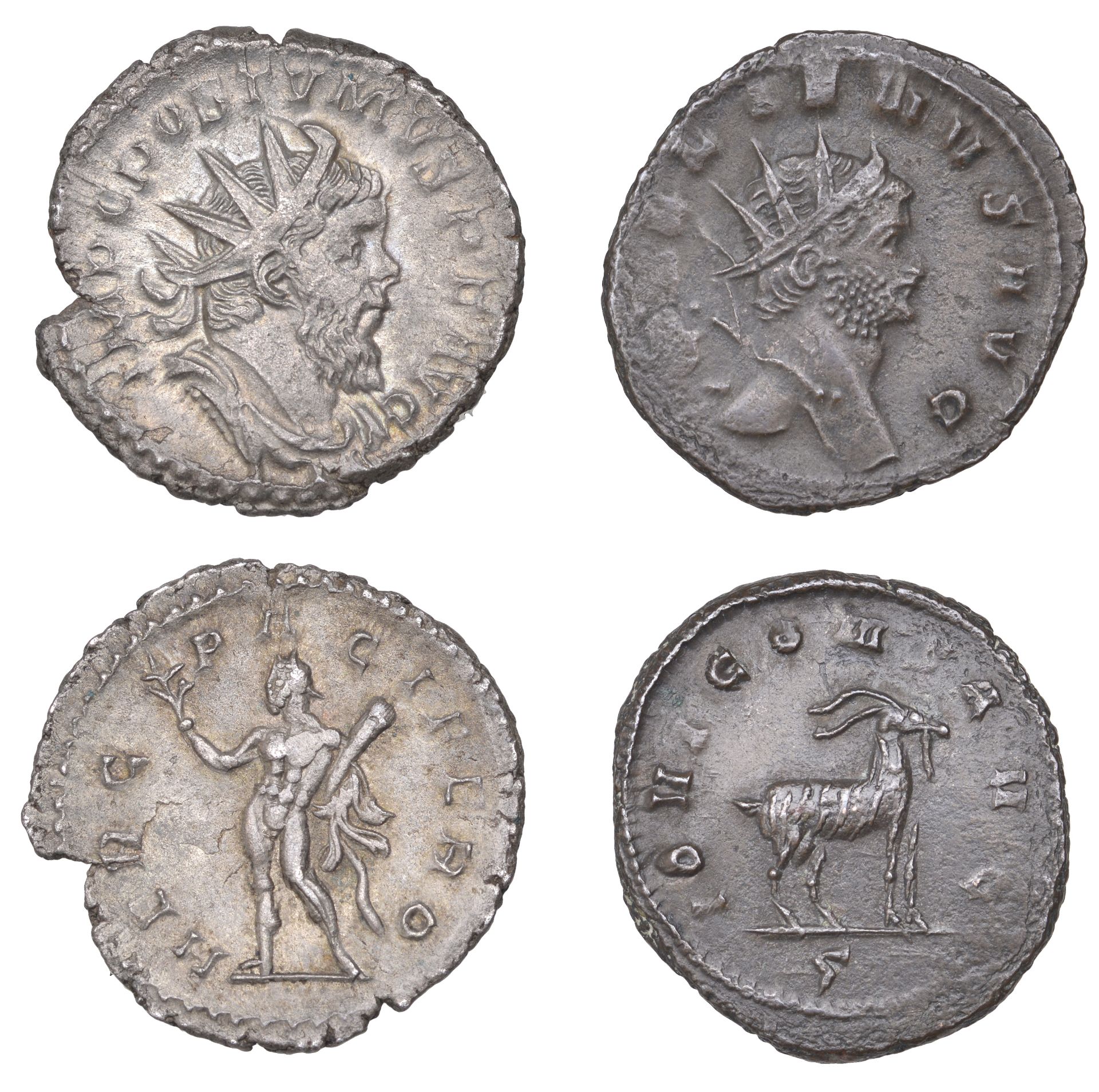 Gallienus, Antoninianus, c. 267-8, radiate head right, rev. iovi cons avg, goat right, 4.32g...
