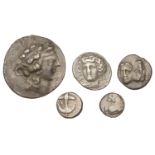 Greek Coinages, THRACE, Cherronesos, Hemidrachm, c. 386-338, forepart of lion right, head re...