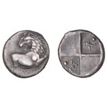 Greek Coinages, THRACE, Cherronesos, Hemidrachm, c. 386-338, forepart of lion right, head re...