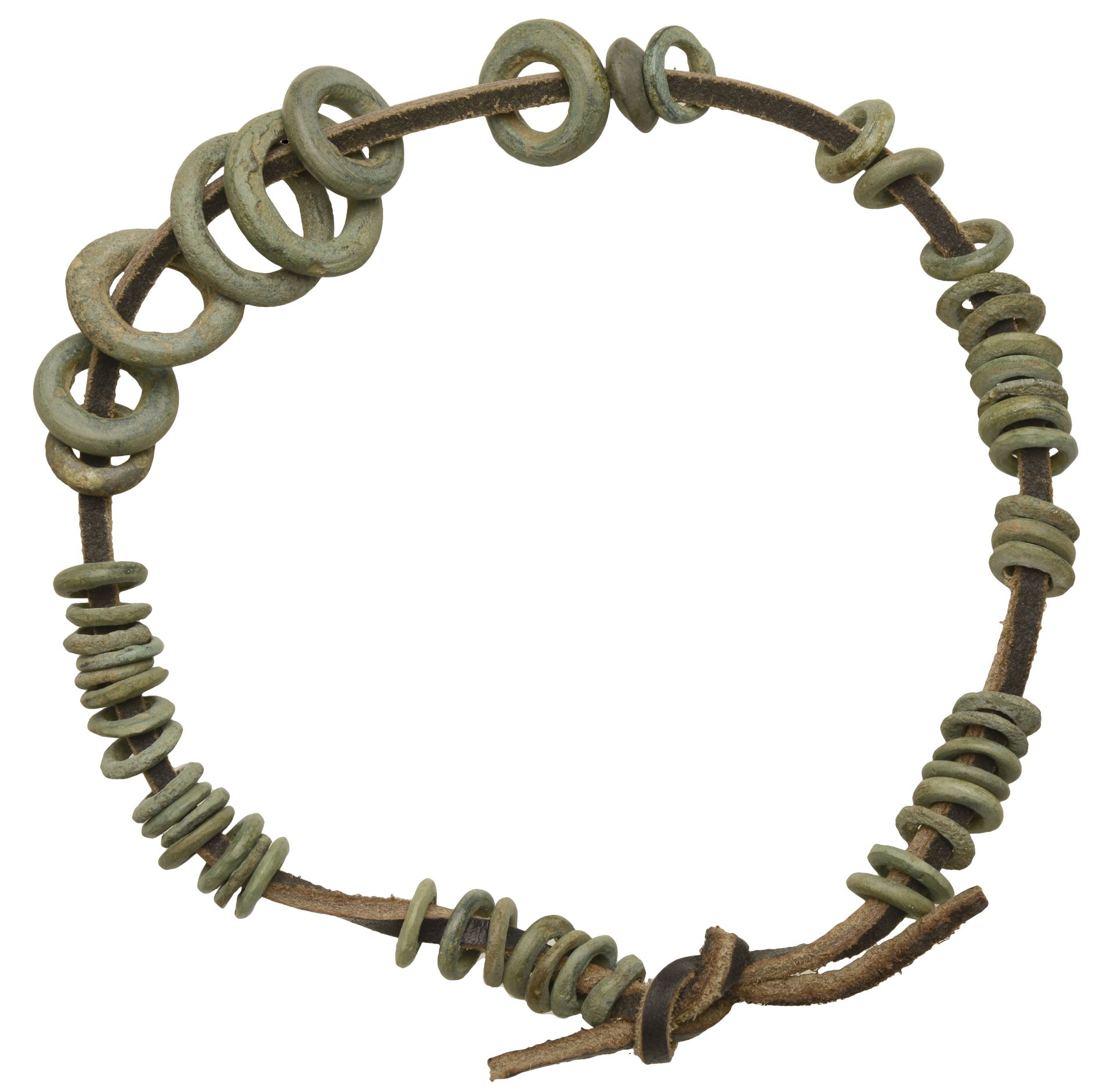 Bronze Age, Late Bronze Age / Iron Age, bronze rings or beads (52), varying in size from 1cm...