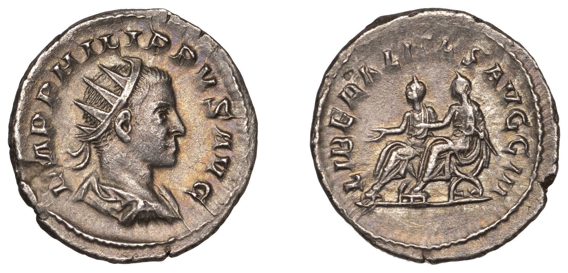 Philip I, Antoninianus, 247-9, radiate, draped and cuirassed bust right, rev. liberalitas av...