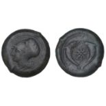 Greek Coinages, SICILY, Syracuse, Dionysios I (405-367), Ã† Drachm, c. 405-367, helmeted head...