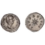 Diva Faustina Senior, Denarius, 141-61, veiled and draped bust right, rev. aeternitas, star...