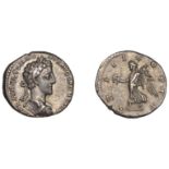 Commodus, Denarius, 177, laureate, draped and cuirassed bust right, rev. tr p ii cos p p, Vi...