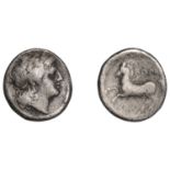Roman Republican Coinage, Anonymous, Drachm, Rome, c. 234-231, laureate head of Apollo right...