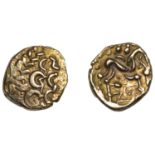 CORIELTAUVI, Early Uninscribed issues, Stater, British H [North East Coast type], wreath pat...