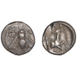 Greek Coinages, IONIA, Ephesos, Tetradrachm, 340-325, struck by the magistrate Epinikos, bee...