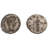 Marcus Aurelius (as CÃ¦sar), Denarius, c. 140-44, bare head right, rev. ivventas, Juventas st...