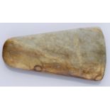 Stone Age, Neolithic polished hand axe, c. 2000 BC, trapezoid in outline with a rounded butt...