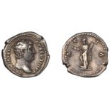 Hadrian, Denarius, 130-3, bare-headed bust right, rev. Asia standing left, foot on prow, hol...