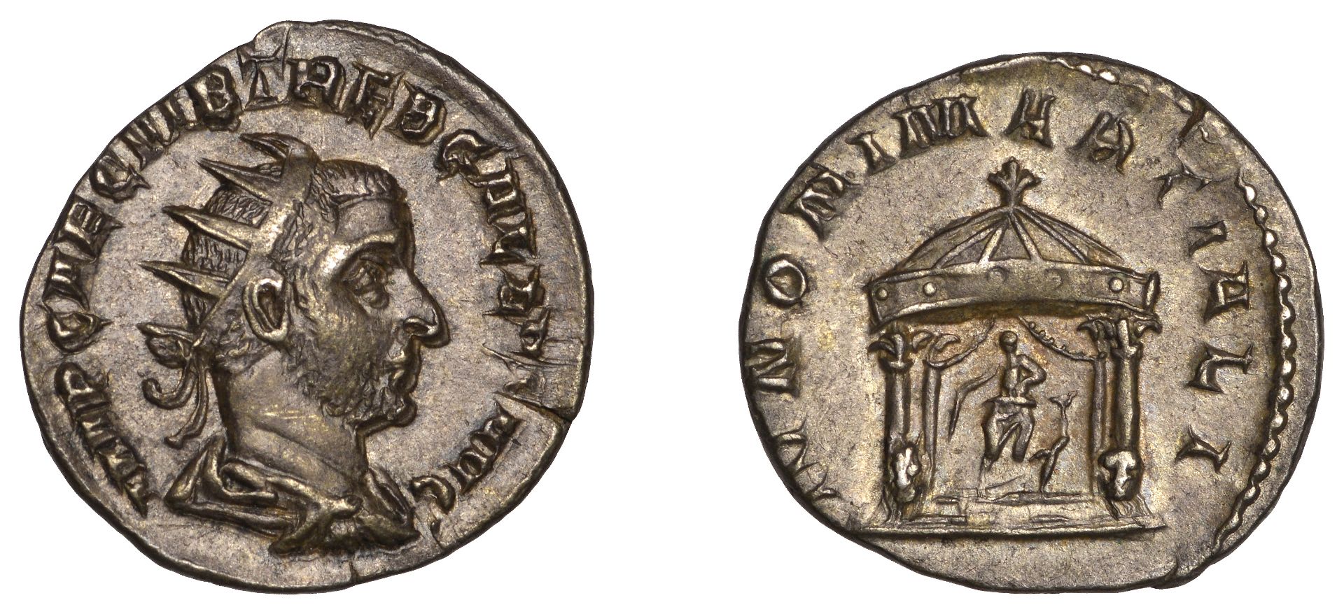 Trebonianus Gallus (251-3), Antoninianus, radiate, draped and cuirassed bust right, rev. ivn...