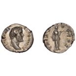 Antoninus Pius (as CÃ¦sar), Denarius, 138, bare head right, rev. trib pot cos, Diana standing...