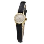 Rotary. A lady's gold wristwatch, circa 1960. Movement: manual winding, 21 jewels. Dial: s...