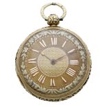 John Cooper, Colchester. A gold consular cased watch, 1817. Movement: gilded full plate, cy...