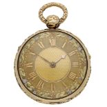 Litherland Davies & Co. A gold consular cased watch, 1818. Movement: gilded full plate, lev...
