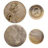 TUSCANY, Francesco de Medici, 1613, a uniface cast bronze medal by G. DuprÃ©, armoured bust r...