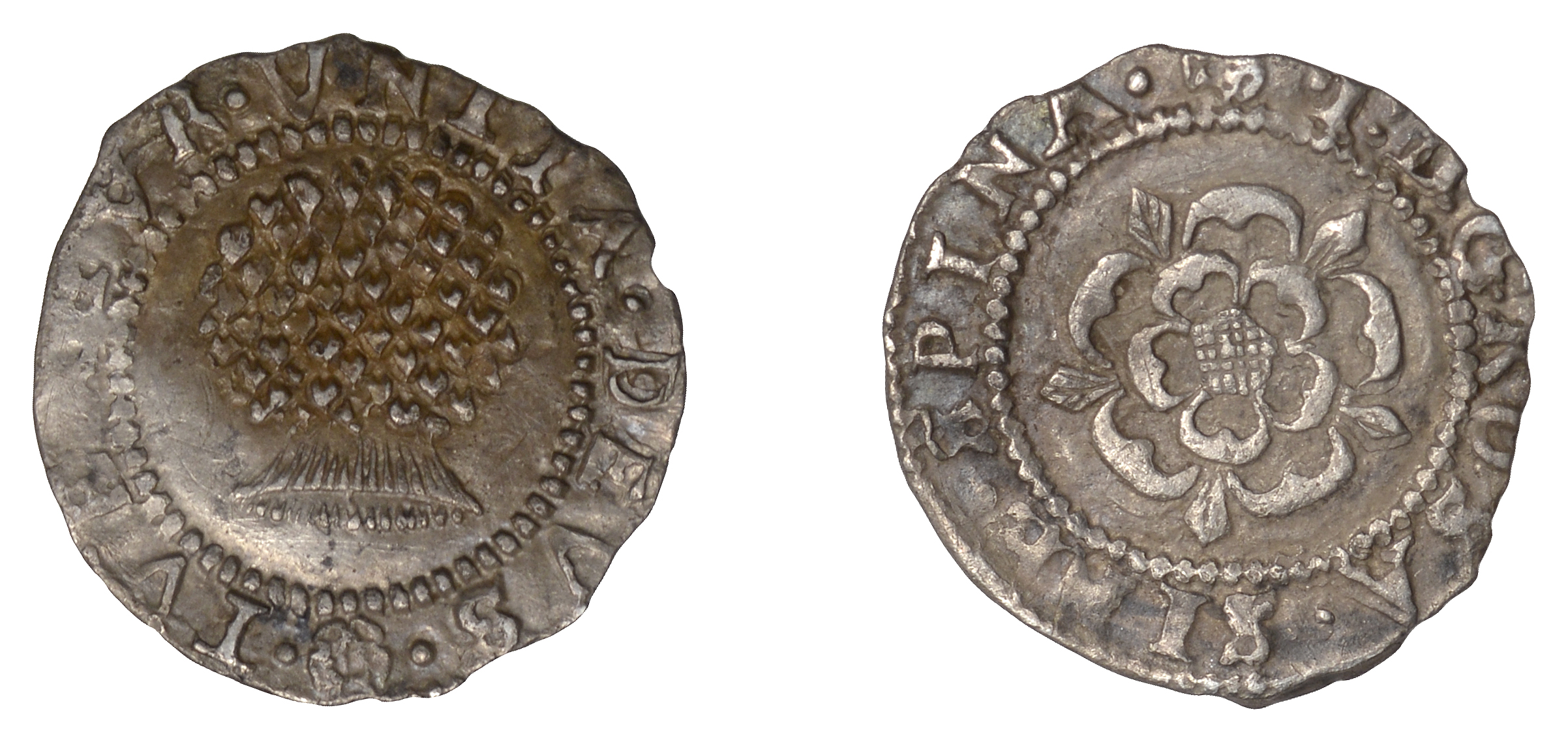 James I (1603-1625), Second coinage, Penny, mm. rose, 0.48g (N 2106; S 2661). Very fine, ton...