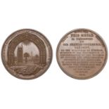 Election of Sir Charles Cockerell Validated, 1819, a copper medal by J.P. Suffield, tower an...