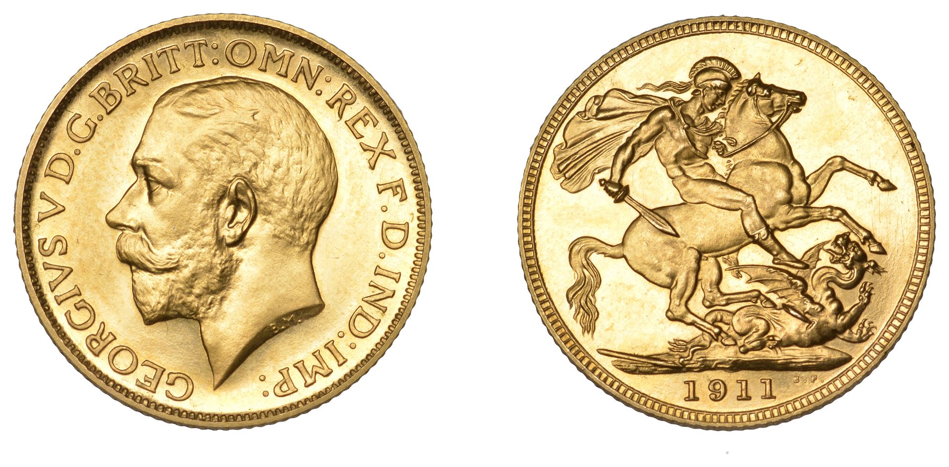 George V (1910-1936), Proof Sovereign, 1911, 7.98g/12h (WR 416; M 213A; S 3996). A few hairl...