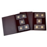 Cayman Islands, Elizabeth II, The Gold Kings of England Collection, 1980, comprising gold 50...