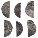 Henry I, cut Halfpennies (2), Annulets and Piles type, [---]ine on w[---], Quadrilateral on...