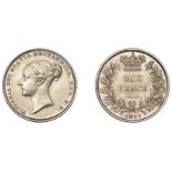 Victoria (1837-1901), Sixpence, 1853, narrow date, ornate r and e in reg (ESC â€“; S 3908). Br...