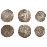 Henry VIII, Second coinage, Halfgroat, York, Abp Lee, mm. key, e l by shield, 1.30g/9h (N 18...
