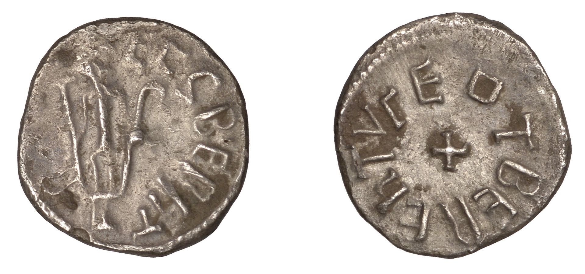 Archbishops of York, Abp Ecgberht (734-66) with Eadberht (737-58), Sceatta or Penny, ecgberh...