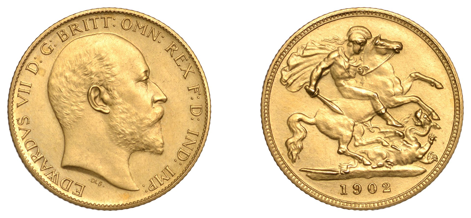 Edward VII (1901-1910), Proof Half-Sovereign, 1902 (WR 411; M 505A; S 3974A). About as struc...