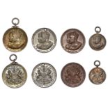 Coronation, 1902, medals (4) by A. Fenwick: silver, 22mm (C & W 4234B.1); white metal, bronz...